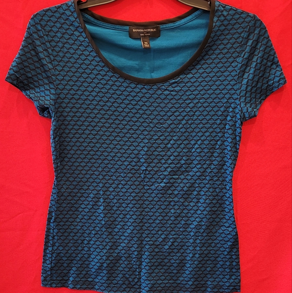 Blue Print Blouse